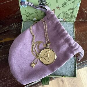 Gold Zodiac Pendant Necklace